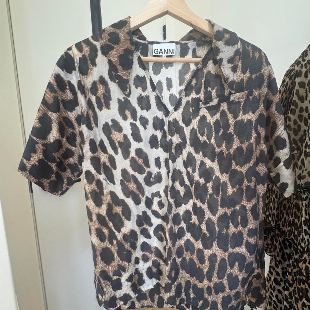 Ganni Silk Blend Blouse